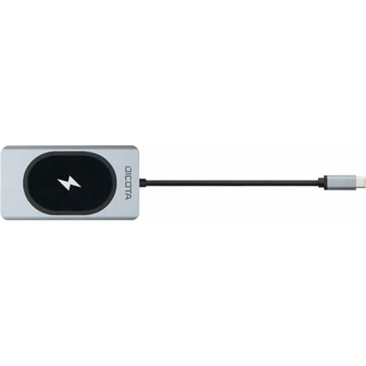 Dicota USB-C 10-in-1 Charging Hub, 4K PD 100W, Aluminiumgehäuse, silber – Bild 6