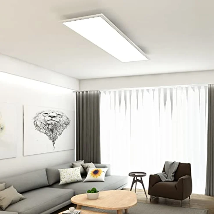 BRILONER – Deckenleuchte, LED Panel, Bürolampe, Deckenlampe, Neutralweißes Licht, 4.100 Lumen, 38W, 119.5 cm – Bild 3
