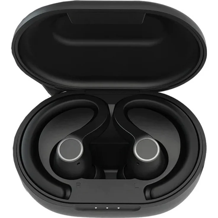 SonidoLab Sensory Sport True Wireless Earbuds, kabellose In-Ear Kopfhörer mit IP66-Schweißresistenz in Schwarz – Bild 1