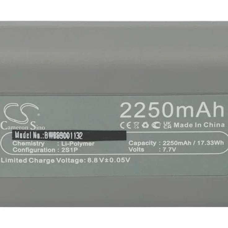 vhbw 2250 mAh Li-Polymer Akku für DJI Mavic Mini SE und Mini 2 Drohne, grau, leistungsfähiger wiederaufladbarer Ersatzakku – Bild 5