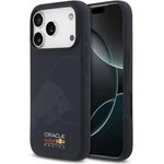 CG MOBILE Red Bull Silikon-Hülle mit Einzelbullenlogo, kompatibel mit MagSafe für iPhone 17 Pro, Marineblau