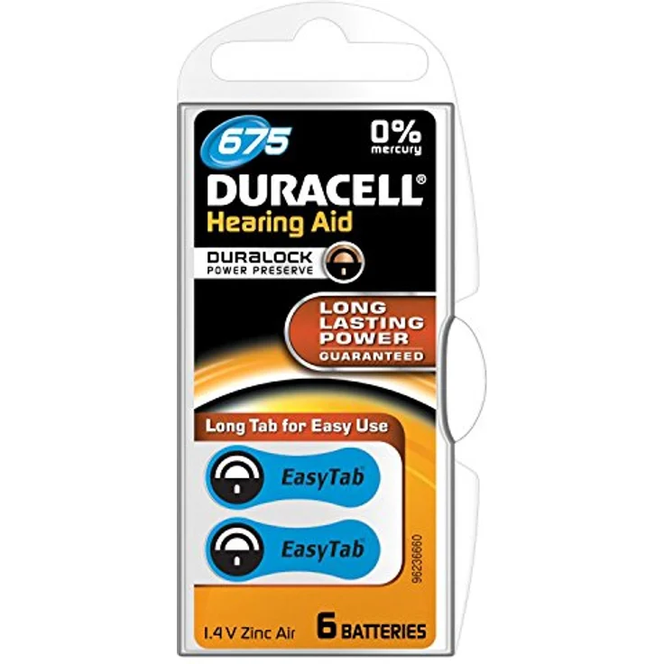 Duracell Hörgerätebatterien Größe 675, 6er Pack – Bild 2