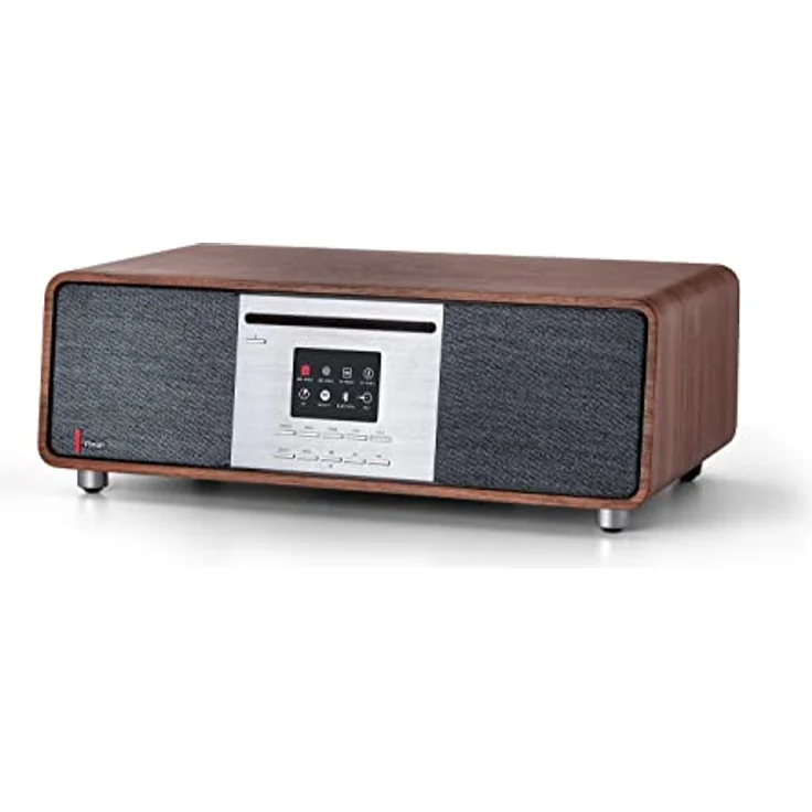PINELL Supersound 701, Internetradio, Spotify Connect, DAB+, CD, Bluetooth 4.0, WLAN, AUX, Kopfhöreranschluss, 35 Watt & Subwoofer, Equalizer, Senderspeicher, Farbdisplay, Fernbedienung, Walnuss – Bild 1