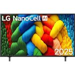 LG 50NANO80A6B, 50 Zoll 4K NanoCell AI TV mit α7 Gen8 4K AI Prozessor, webOS 25 und Filmmaker Mode
