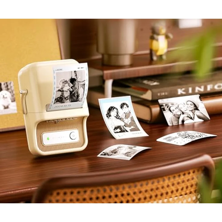 Niimbot B21 Pro, Tragbarer Etikettendrucker mit 300 dpi, Bluetooth, Akku 1500 mAh, grün – Bild 8