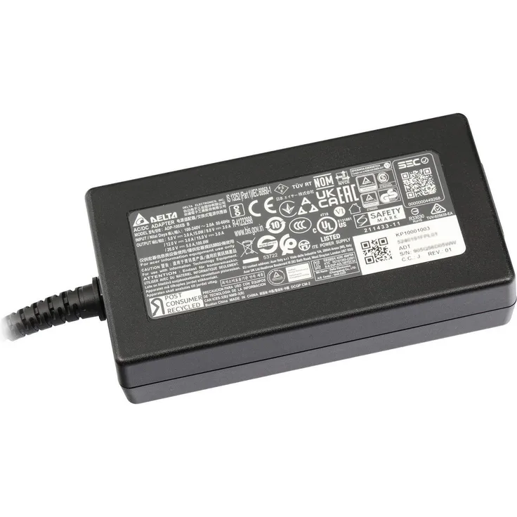Delta ADP-100XB USB-C Netzteil 100W, schwarz, für Notebooks mit Überlast- und Kurzschlussschutz