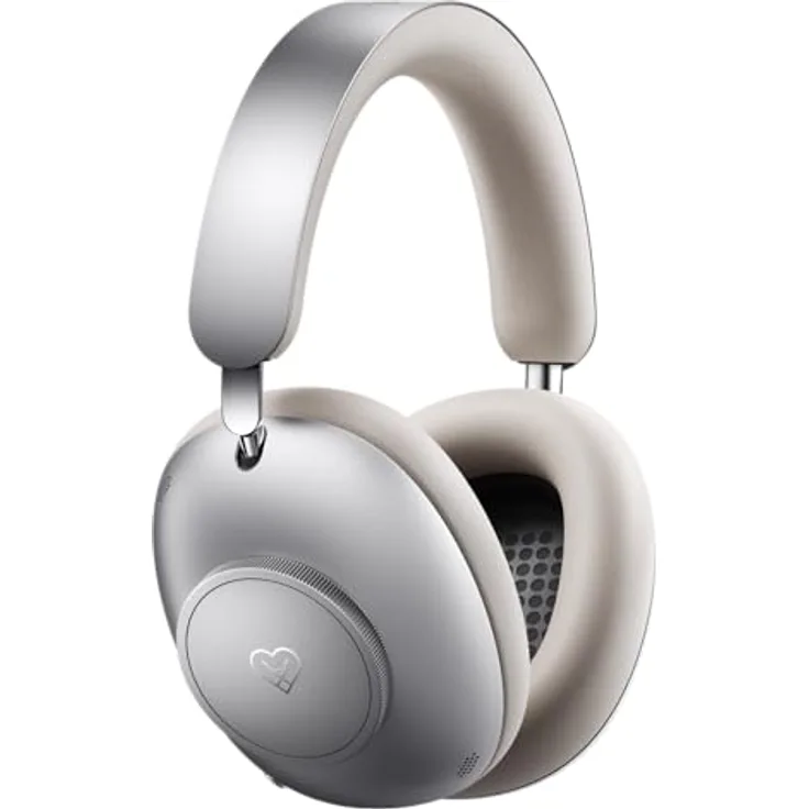 LOEWE Leo, kabelloser Bluetooth Over-Ear-Kopfhörer, Hi-Res Audio mit adaptiver Geräuschunterdrückung, Akkulaufzeit bis 65h (Moonlight Beige)