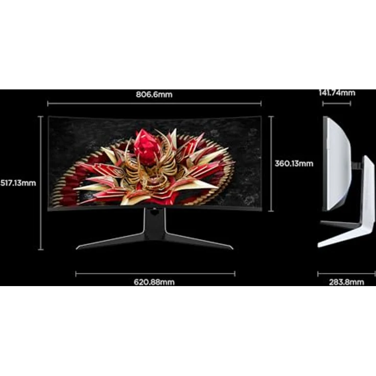 TCL 34R83Q, MiniLED-Monitor mit 1100 Zonen und WQHD 170 Hz, Schwarz – Bild 3