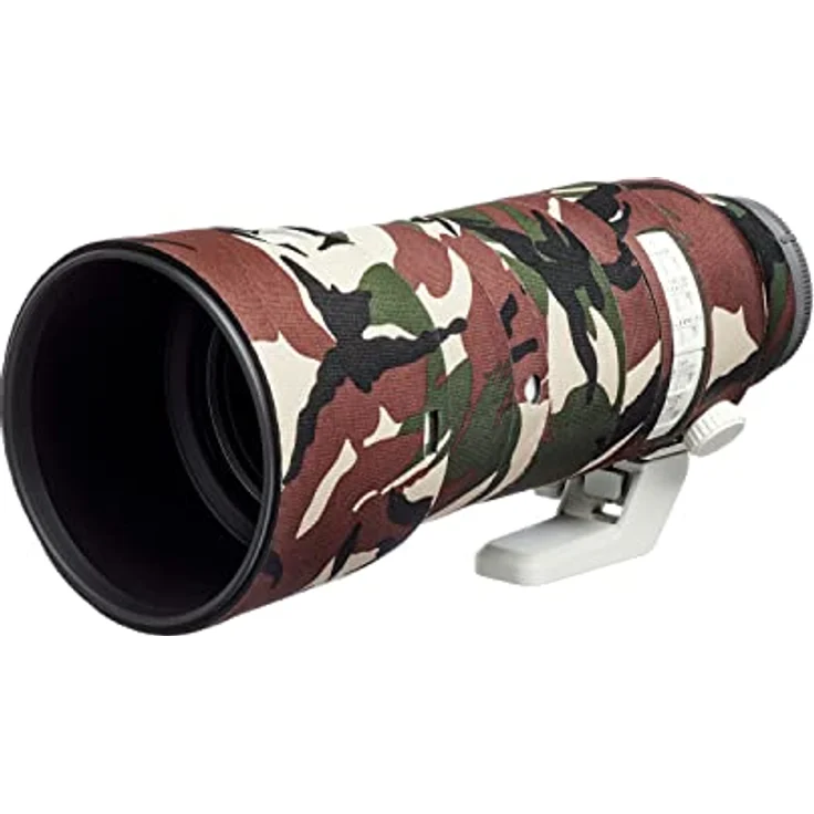 easyCover Lens Oak Objektivschutz für Sony FE 70-200mm F2.8 GM OSS II, grüne Camouflage, Neopren- und Nylonmaterial, wasserdicht, perfekter Sitz – Bild 2