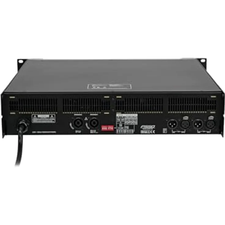 PSSO DCA-12000 2-Kanal-Endstufe SMPS | Class I Stereo-PA-Verstärker, 2 x 6000 W RMS (2 Ohm), 2 x 3900 W RMS (4 Ohm), integriertes Schaltnetzteil, geringes Gewicht - PSSO Schwarz – Bild 3