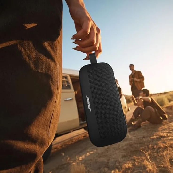 Bose SoundLink Flex SE, Tragbarer Bluetooth Lautsprecher 2. Gen. mit IP67 Schutz, bis zu 12 Stunden Akkulaufzeit, schwarz – Bild 6