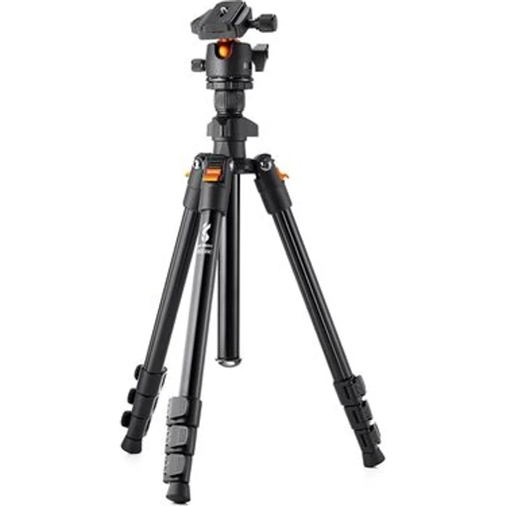 K&F Concept Tripod BI234M, Aluminium Dreibeinstativ mit 160 cm max. Arbeitshöhe und 8 kg Tragfähigkeit