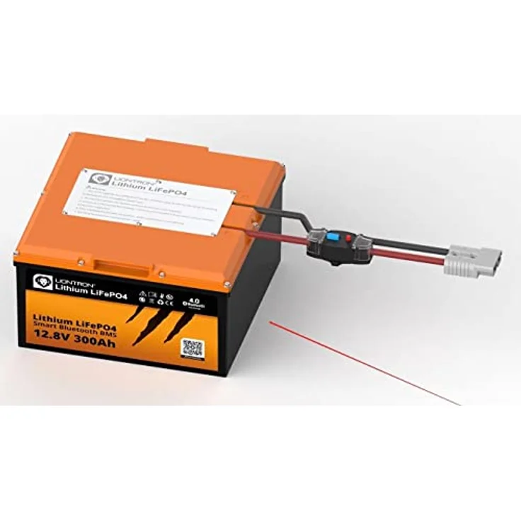 LIONTRON LiFePO4 12,8V 300Ah LX Arctic Under seat Battery; 3840Wh; -30 degreeC BMS Bluetooth, Black/Orange – Bild 2