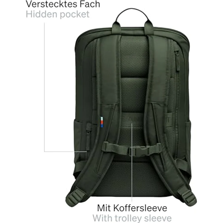 GOT BAG Rucksack Pro Pack | Reiserucksack mit 16" Laptopfach | 25L Füllvolumen Handgepäck Rucksack in Ocean Blue – Bild 4