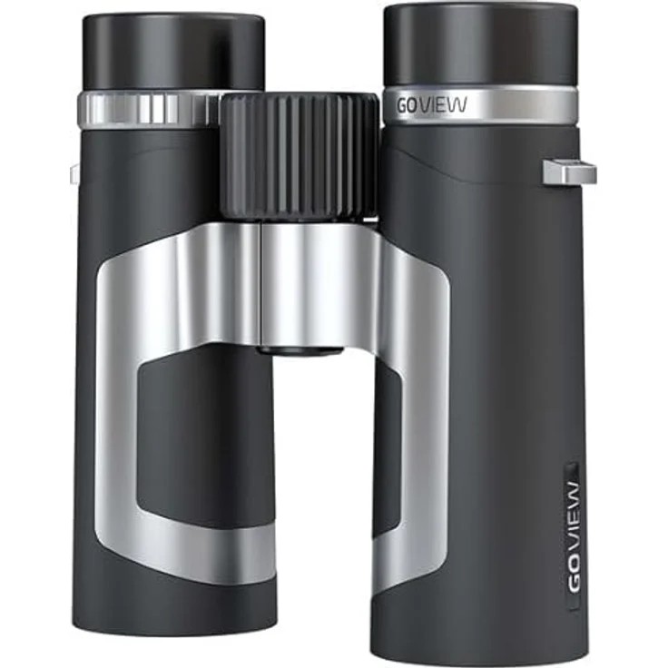 GoView ZOOMR 10x34 kompaktes, portables Fernglas mit 10-Fach Zoom und Magnesiumgehäuse, Phantom Schwarz – Bild 2