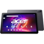 Acer Iconia Tab P10 (P10-21Q-83VZ) Tablet 10 Zoll 2K QLED IPS Touch Display, 6 GB RAM, 256 GB Speicher, Android 14, Grey + Portfolio Case