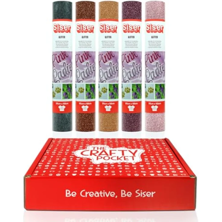Siser Crafty Pocket Glamour, kreatives Starter-Set für Textildesign mit hochwertigen Materialien und Werkzeugen – Bild 2