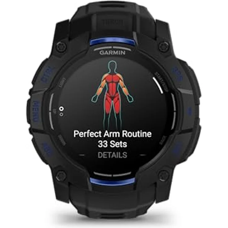 Garmin Instinct 3 AMOLED (50 mm), Multisport-Smartwatch mit robustem Design, 24h-Herzfrequenzmessung und 10 ATM wasserdicht – Bild 4