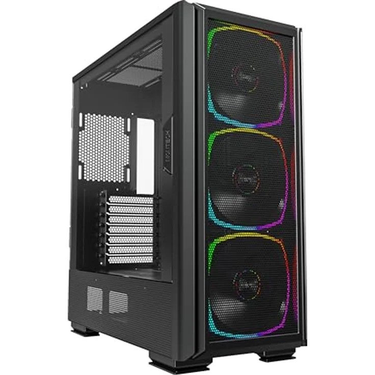 Montech SKY TWO GX Midi-Tower, Tempered Glass, Schwarz, RGB-Beleuchtung, geeignet für ATX/EATX/micro ATX/Mini-ITX – Bild 8