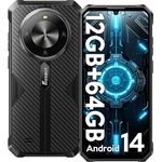 FOSSiBOT F105 Outdoor Handy, 10300mAh Akku, 12GB RAM, 64GB ROM, 6.74" HD+ Display, 20MP+8MP Kamera, IP68/69K, Dual SIM, GPS, OTG