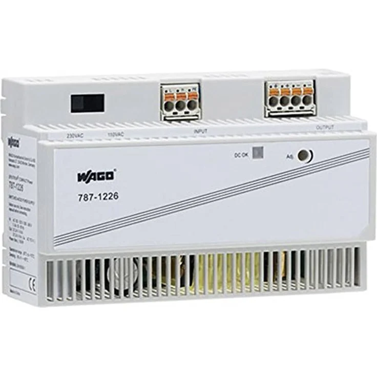 WAGO 787-1226 Hutschienen-Netzteil, 150 W, 90-264 V, 6 A, passiv, hohe Effizienz 90%, picoMAX®-Anschlusstechnik, SELV, Temperaturbereich -25 °C bis 70 °C – Bild 1