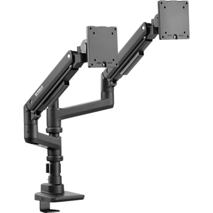 Speaka Professional SP-MM-980 2fach Monitorhalterung 43,2 cm (17) - 124,5 cm (49) Schwarz Höhenverstellbar, Neigbar+S – Bild 3