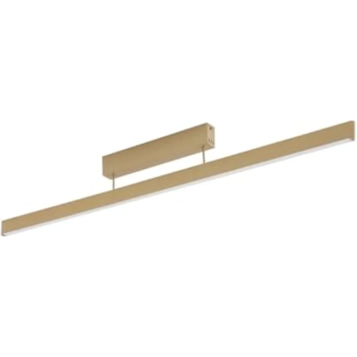 Lucande LED Smart Home Deckenlampe 'Mylosh' dimmbar mit Fernbedienung (Modern) in Gold/Messing aus Aluminium für Wohnzimmer & Esszimmer (1 flammig) – Bild 1