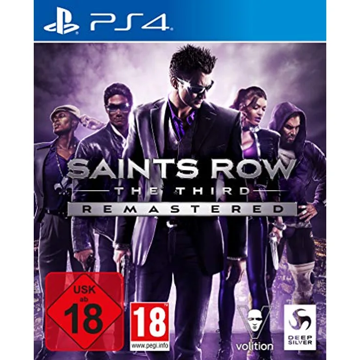 Deep Silver Saints Row The Third Remastered, PS4-Spiel mit verbesserter Grafik, 3 Missionserweiterungen und über 30 DLCs