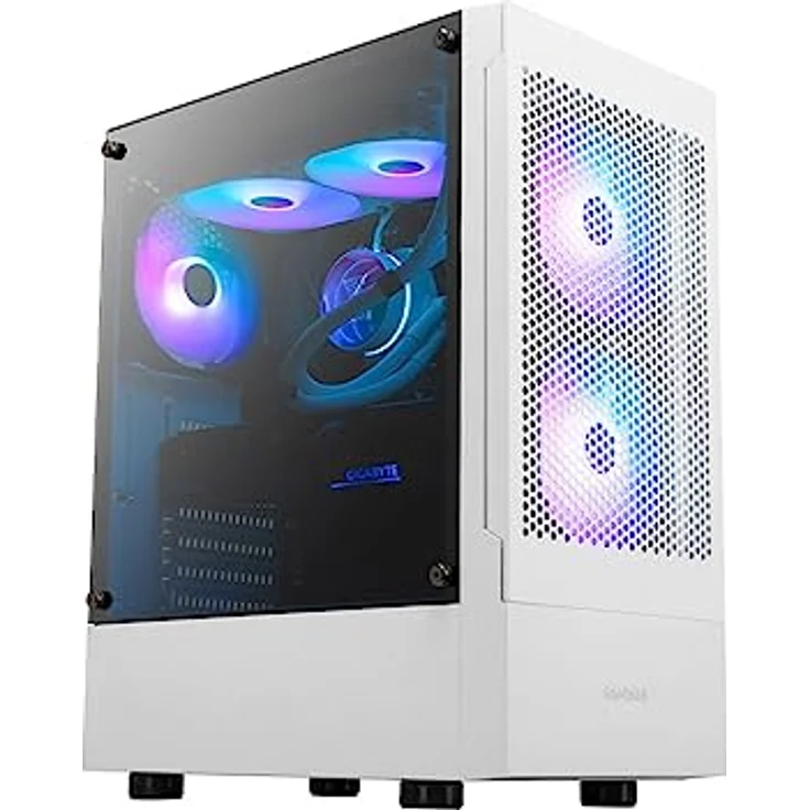 GAMDIAS Talos E3 MESH Gaming Miditower, PC-Gehäuse in Weiß – Bild 1
