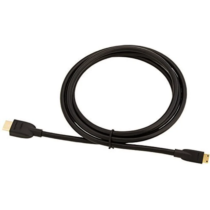 AmazonBasics HL-007342 Hochgeschwindigkeits-HDMI-Kabel, Typ Mini-HDMI auf HDMI, HDMI-Standard 2.0 - 1,8 m meter,Schwarz – Bild 3
