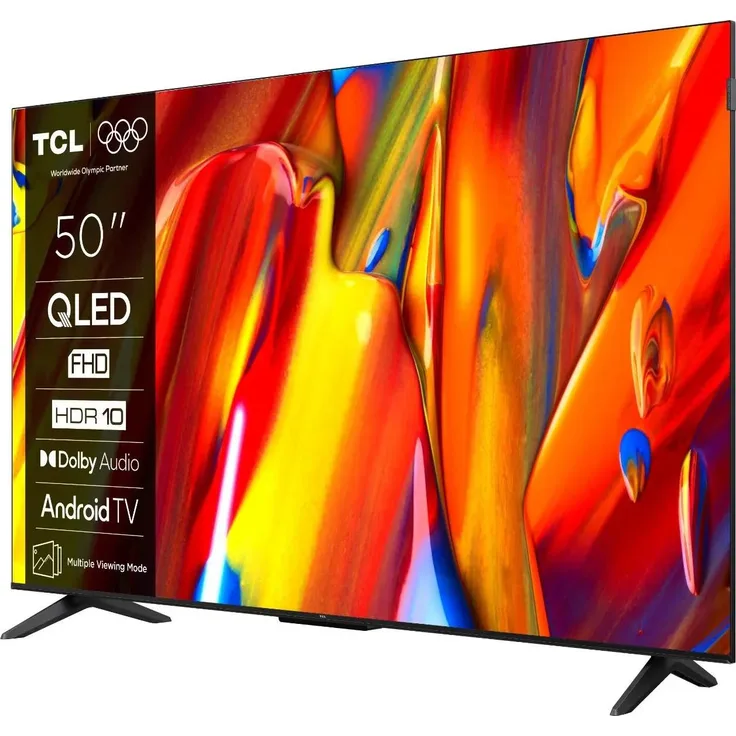 TCL 50V5C Smart-TV, 126 cm QLED mit Full HD 1080p, Android, Schwarz