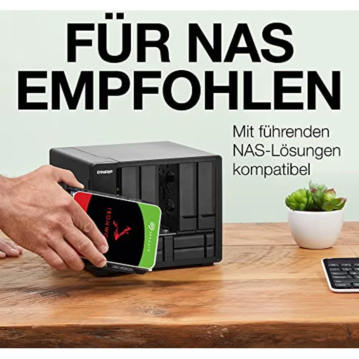 Seagate IronWolf 2TB interne Festplatte NAS HDD, 3.5 Zoll, 5900 U/Min, 256 MB Cache, SATA 6GB/s, silber, inkl. 3 Jahre Rescue Service, Modellnr.: ST2000VNZ03 – Bild 4