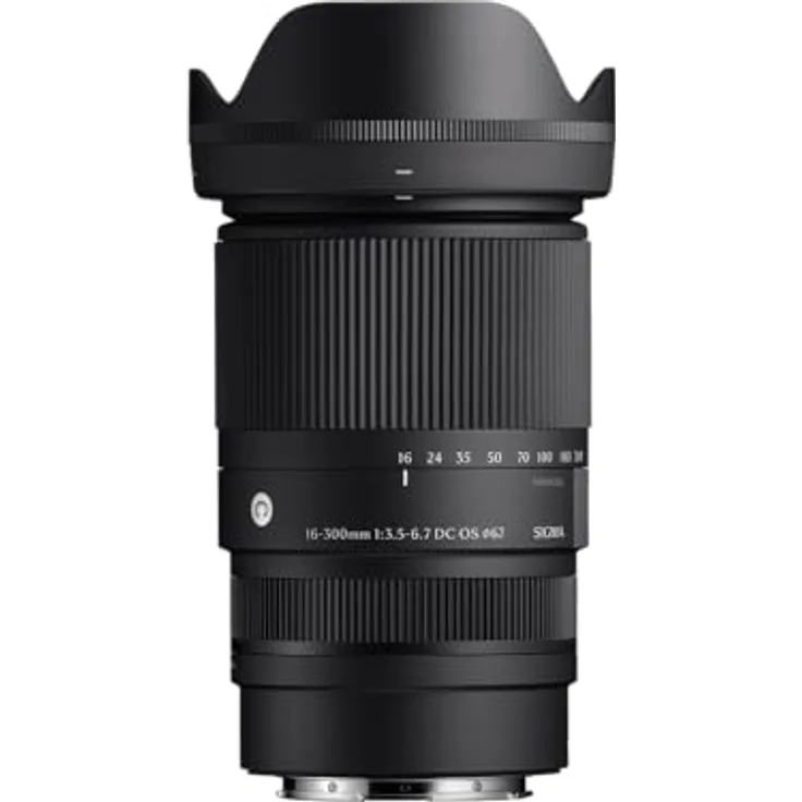 SIGMA 887972 16-300mm F3.5-6.7 DC OS Contemporary, Objektiv für Canon RF-Mount, Schwarz, 18,8-fach Zoom, Staub- und spritzwassergeschützt
