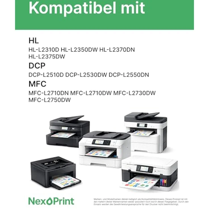 NexoPrint Toner kompatibel zu Brother TN-2420, schwarz, für HL-L2310D HL-L2350DW HL-L2370DN HL-L2375DW DCP-L2510D DCP-L2530DW DCP-L2550DN MFC-L2710DN MFC-L2710DW MFC-L2730DW MFC-L2750DW, 6600 Seiten, brillante Druckqualität – Bild 2