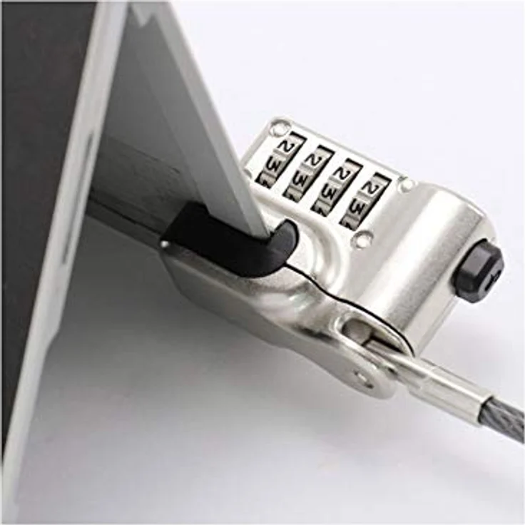 Dicota Laptop Schloss, Zahlenschloss ohne Schlüssel, 2m Stahlkabel für Microsoft Surface Pro und Go, individuell einstellbarer 4-stelliger Code – Bild 5