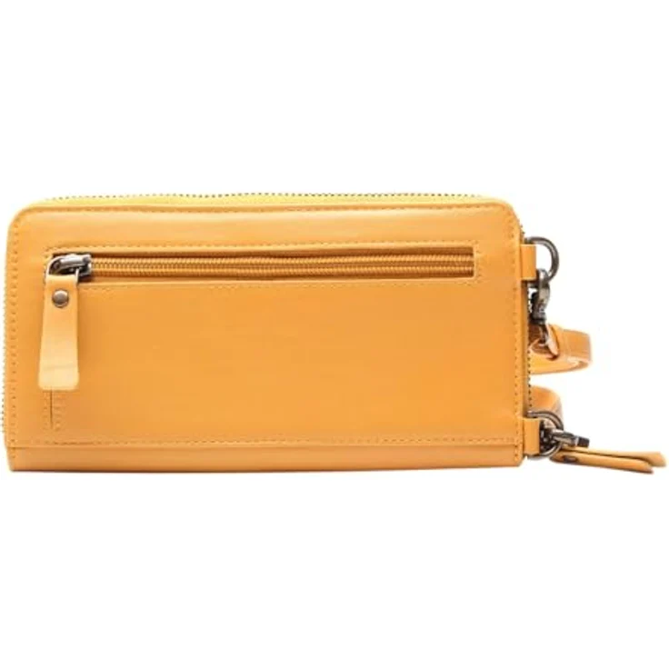 Esquire Peru Handytasche Leder, 10 cm x 4 cm x 18 cm, gelb aus 100% Leder – Bild 4