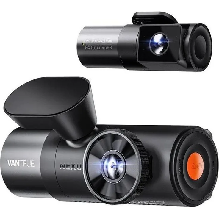 VANTRUE N5 Dashcam mit 2592×1944 Auflösung, 160° Blickwinkel, GPS und Nachtsicht