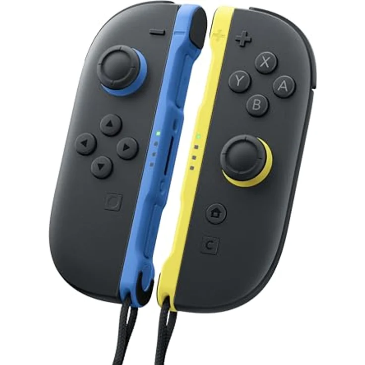 Nintendo Joy-Con 2-Controller, Gamepad Set in Blau/Hellgelb mit Bewegungssteuerung, HD Rumble 2 und C-Taste für GameChat – Bild 3