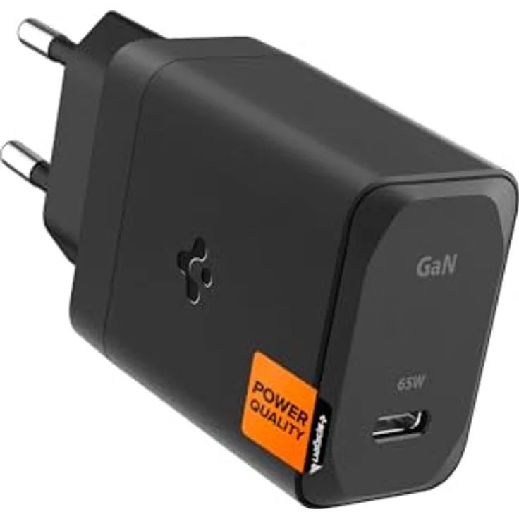 Spigen ArcStation Pro GaN-651, 65W USB-C Ladegerät mit schnellem und sicherem Laden, Schwarz – Bild 1