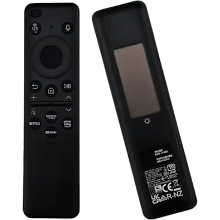 azurano Fernbedienung für Samsung BN59-01480K und BN59-01500M, sofort einsatzbereit, Solar/USB-C, kostengünstige Alternative
