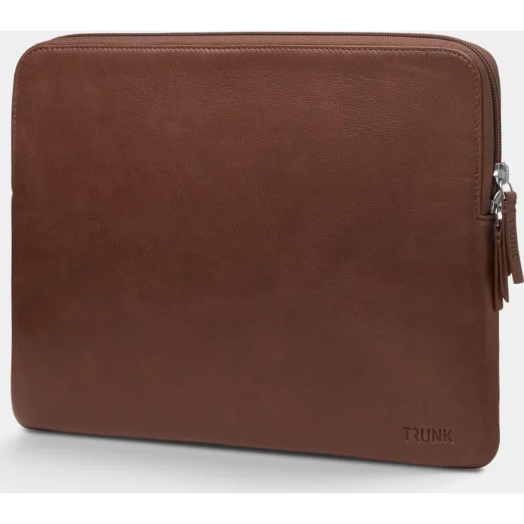 Trunk MacBook Pro Hülle, Ledertasche für 14" Apple Laptop, Braun, schlankes Design, maximaler Schutz – Bild 1