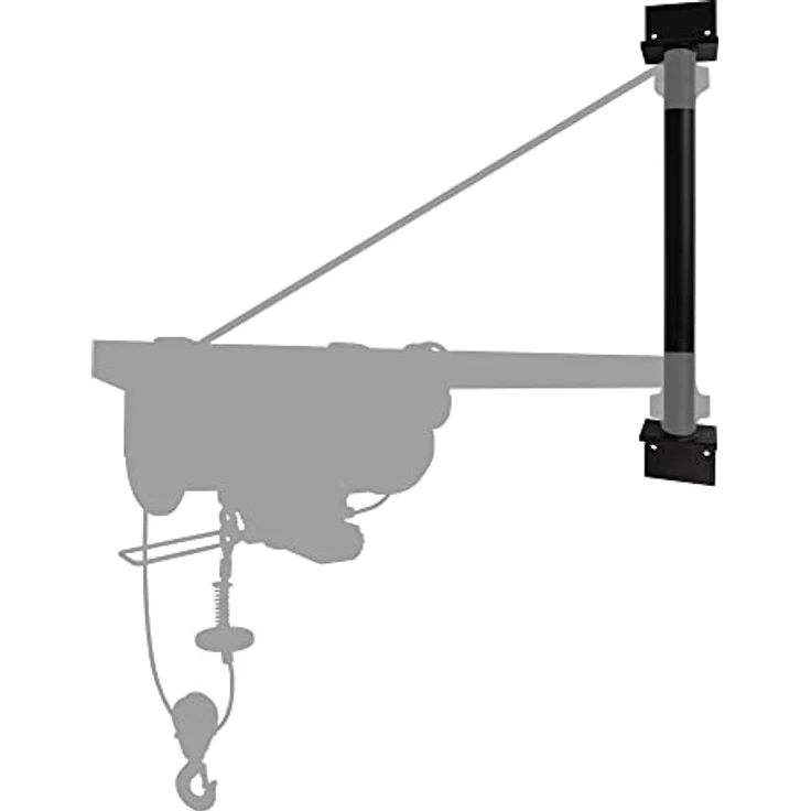 SCHMIDT security tools Lautsprecherständer Wandhalter für Schwenkarm, aus stabilem schwarz lackierten Stahl, 800x120x100 mm, Rohr-Durchmesser 48 mm – Bild 2