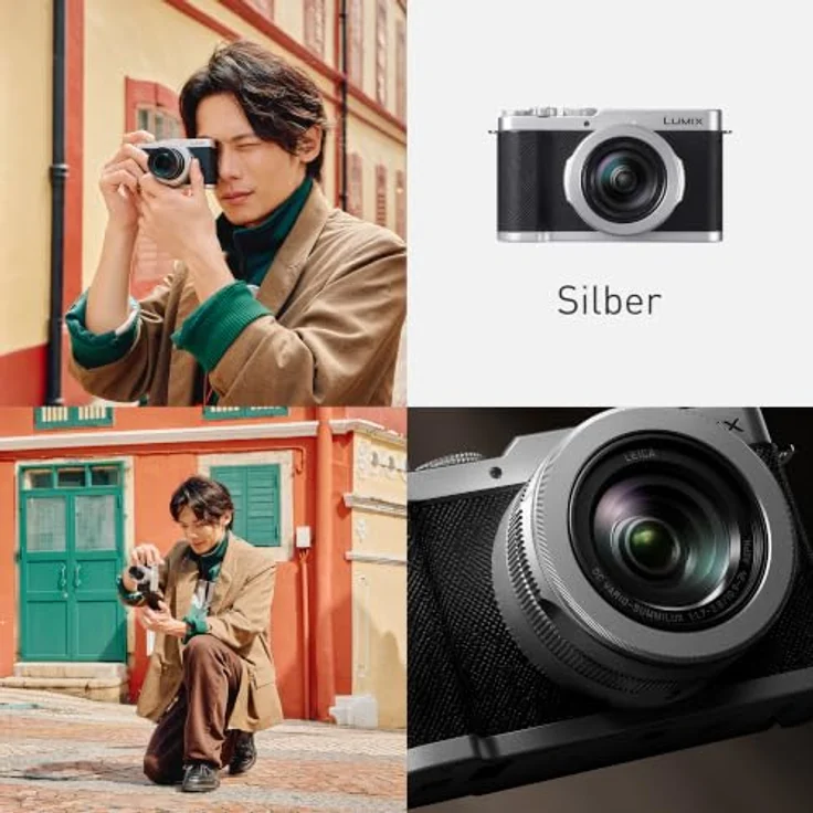 Panasonic Lumix L10, Kompaktkamera mit 20.4 MP CMOS-Sensor, 4K Videoaufnahme, silber – Bild 2