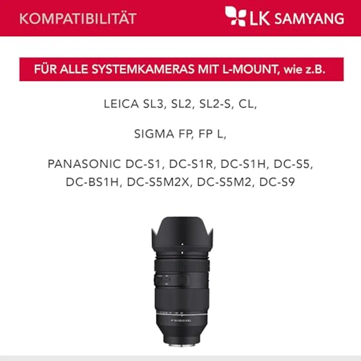 Samyang AF 35-150 mm F2-2,8 L Tele-Objektiv für L-Mount-Kameras, All-in-One-Zoom mit hervorragender Bildqualität und Wetterschutz – Bild 7