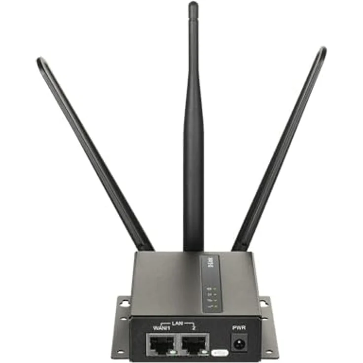 D-Link DWM-313, 4G Industrie-Router mit VPN, Wi-Fi 4, Double SIM, Gigabit Ethernet, schwarz – Bild 2