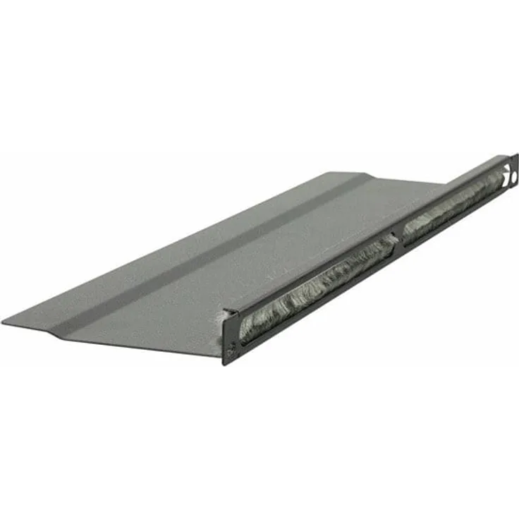 Lanview Rack-Kabelorganizer L Bent, gebürstet, Schwarz, 0.5U, 48.3 cm (19)