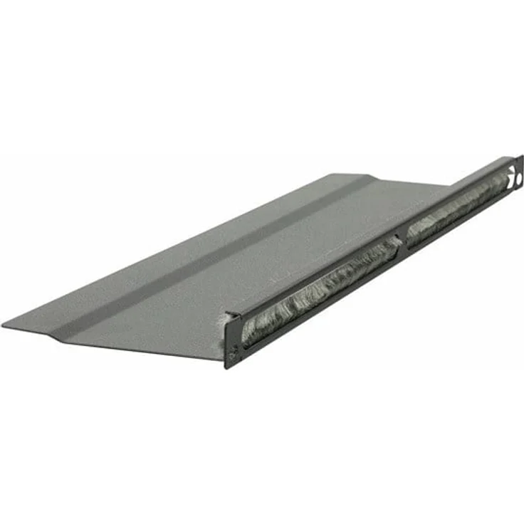 Lanview Rack-Kabelorganizer L Bent, gebürstet, Schwarz, 0.5U, 48.3 cm (19)