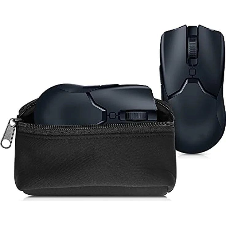 kwmobile Neopren Hülle für Gaming Mouse, wasserabweisende Schutzhülle in Schwarz, kompatibel mit Logitech, Razer, Corsair und mehr – Bild 5