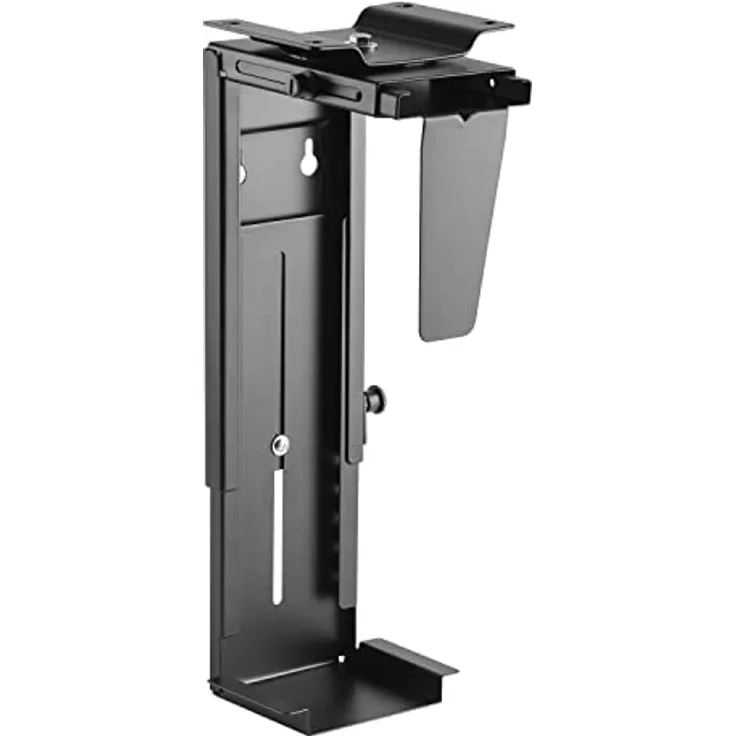 Ewent EW1293 - Rechner-Halterung für Schreibtisch Drehbar Schwenkbar bis 10Kg & 360-Grad Flexibel PC Computer Gehäuse-Halter Unter-Tischhalterung