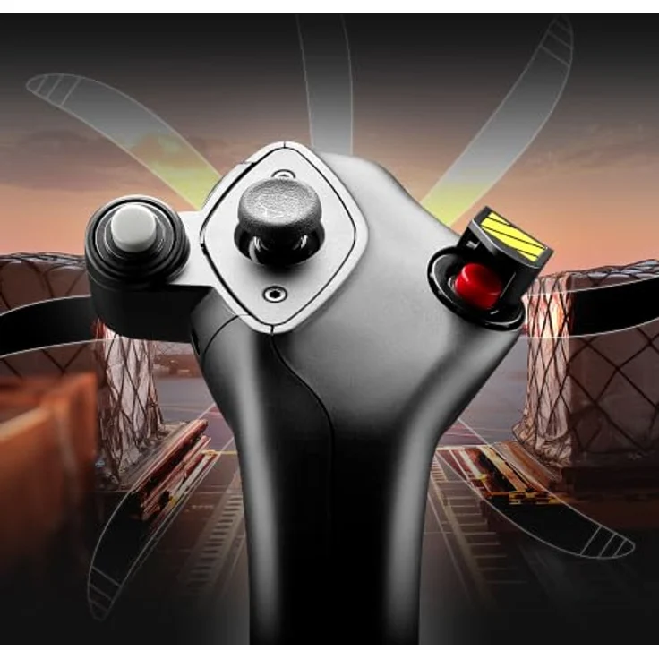 THRUSTMASTER Airbus Add-On Grip für Linkshänder, Joystickgriff A300/A400M, kompatibel mit AVA- und HOTAS-Basen, H.E.A.R.T Technologie – Bild 4